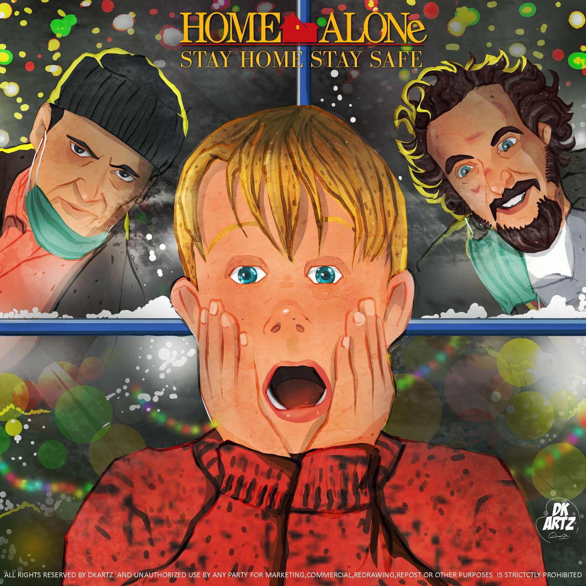 Dkartz_'s tweet photo. Hey fellas,
it's that time of the year. We know that you’re in there, and that you’re all alone and safe in your houses.

Home alone is better this Christmas other than letting all the people in.

#Christmas #homealone #staysafestayhome #Christmas2020 #DkArtz  #covi̇d19 https://t.co/rxdl2CgCNU
