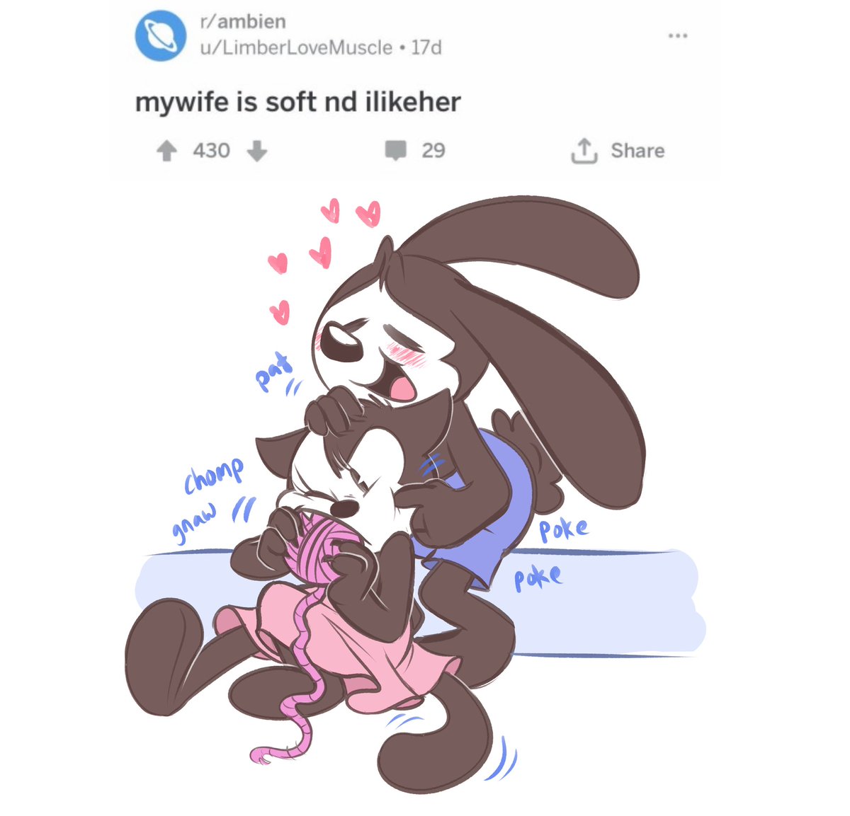 oswald has a reddit account but the only time he ever uses it is to vent  his frustrations over how much he is in love w ortensia, image size:1200x1153