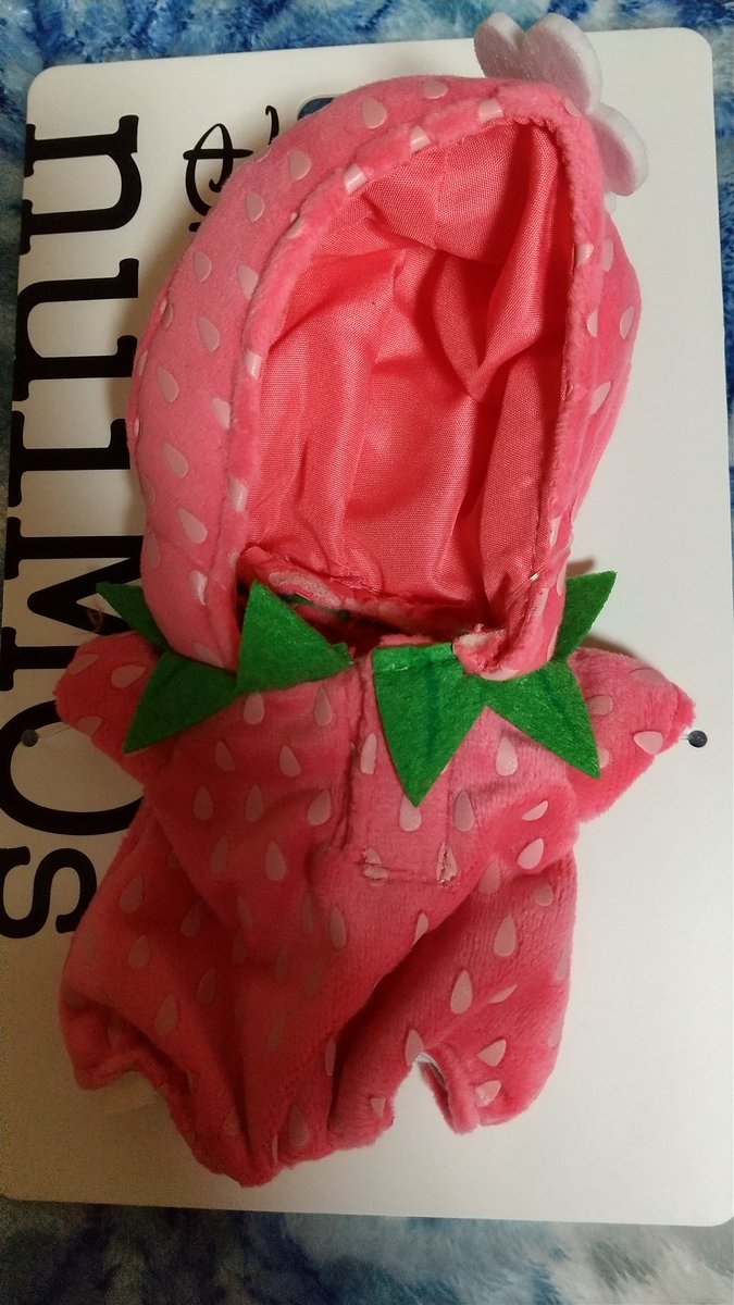 ぴぃ 上海ディズニーのぬいもーずのお洋服いちご届いたわぁ