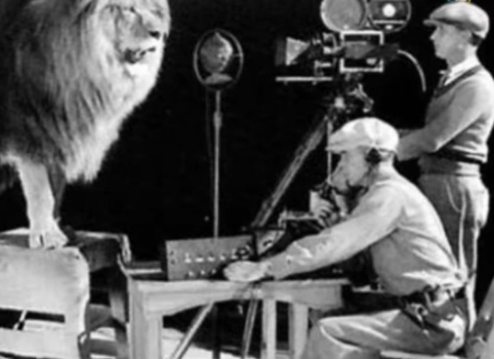 RECORDING OF THE MGM LION, AUDIO AND VISUAL.