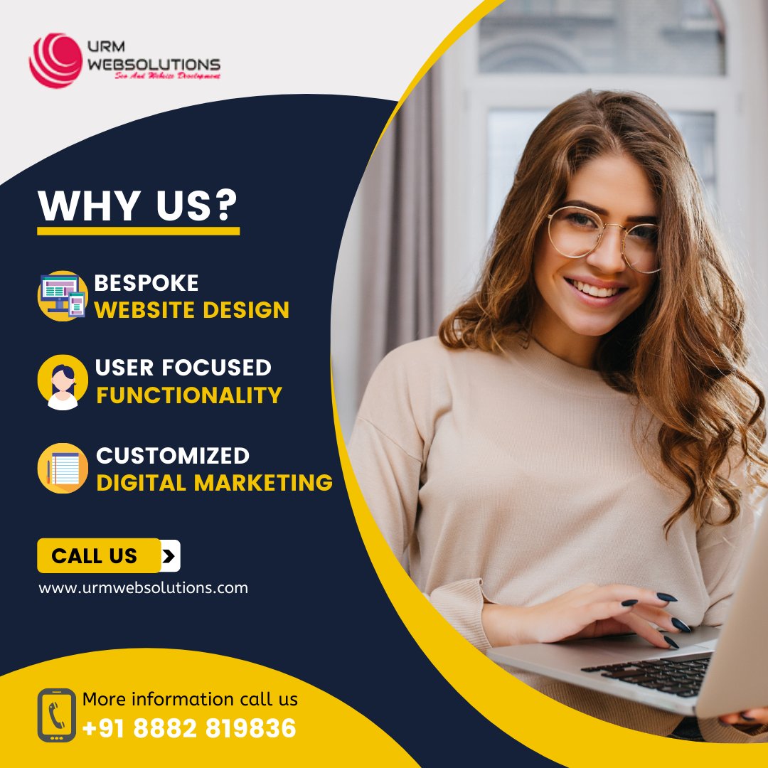 urmwebsolution's tweet image. We will deliver the best results to help you stand out from the competition for success. Proven, measurable results through Social media marketing, Website design & more.
Website- urmwebsolutions.com