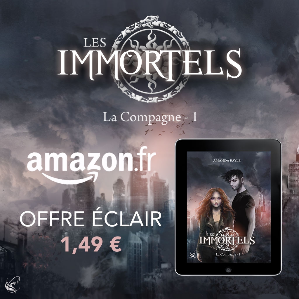#OffreEclair #Amazon⁠
⁠
Une offre éclair, qui dure seulement 24h, est disponible sur Amazon pour le tome 1 de la série Les Immortels écrite par <a href="/AmandaBayle/">Amanda Bayle</a> 
⁠
👉 1,49€ au lieu de 5,99€ 👈⁠
⁠
Lien -> amzn.to/2WwCA9b