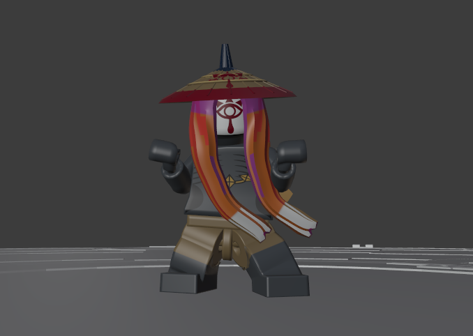 patagorithm's tweet photo. I had the wrong UV map selected and now Maz Koshia looks like he's from the 60's.

#thelegendofzelda #AgeofCalamity #BreathoftheWild #LEGO https://t.co/2TyPGy1uj0