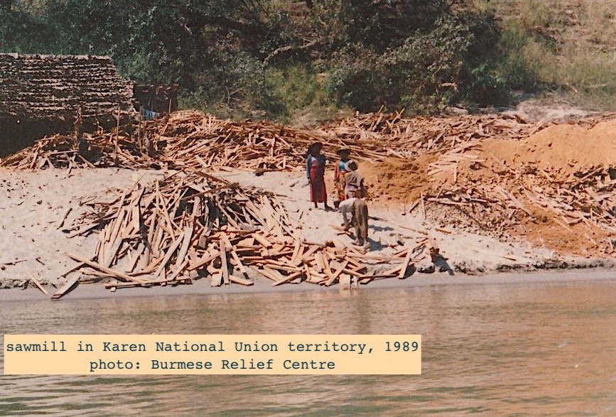 9. In frontier regions where Ethnic Armed Organizations (EAO) resisted Burma’s military regime, limited logging took place so timber could be smuggled to neighboring countries. Karen National Union Kawthoolei Forestry Ministry ran sawmills & forest reserves along Thailand border.