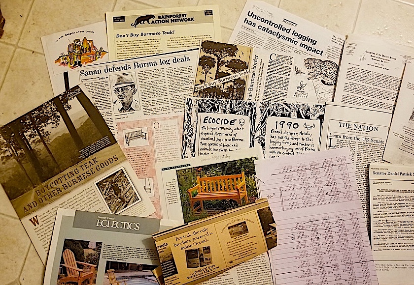 11. With Thailand companies logging in 1990s Myanmar (Burma) soon went from world’s 7th highest rate of deforestation to 3rd worst. International Free Burma activists & enviro groups organized boycotts of Myanmar teak products and lobbied governments for timber import sanctions.