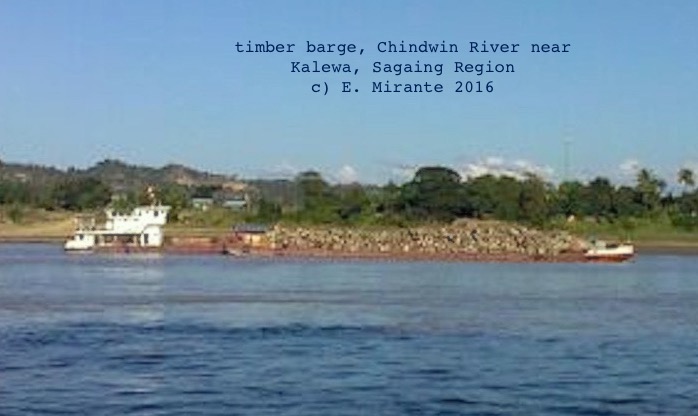 18. In Chin State in Myanmar's highland west, trees are cut for agricultural clearing & firewood. Illegal timber trade from Chin State to Sagaing Region and neighboring India. Mountain watershed losing capacity for absorbing rainwater (2015 cyclone-related floods & landslides.)