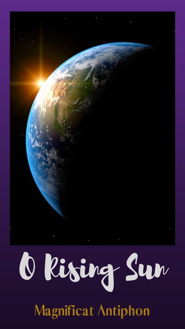 lancrcedserv's tweet image. Today’s #OAntiphons feels particularly appropriate. #Advent2020    O Rising Sun, you are the splendour of eternal light and the sun of justice. O come and enlighten those who sit in darkness and in the shadow of death.