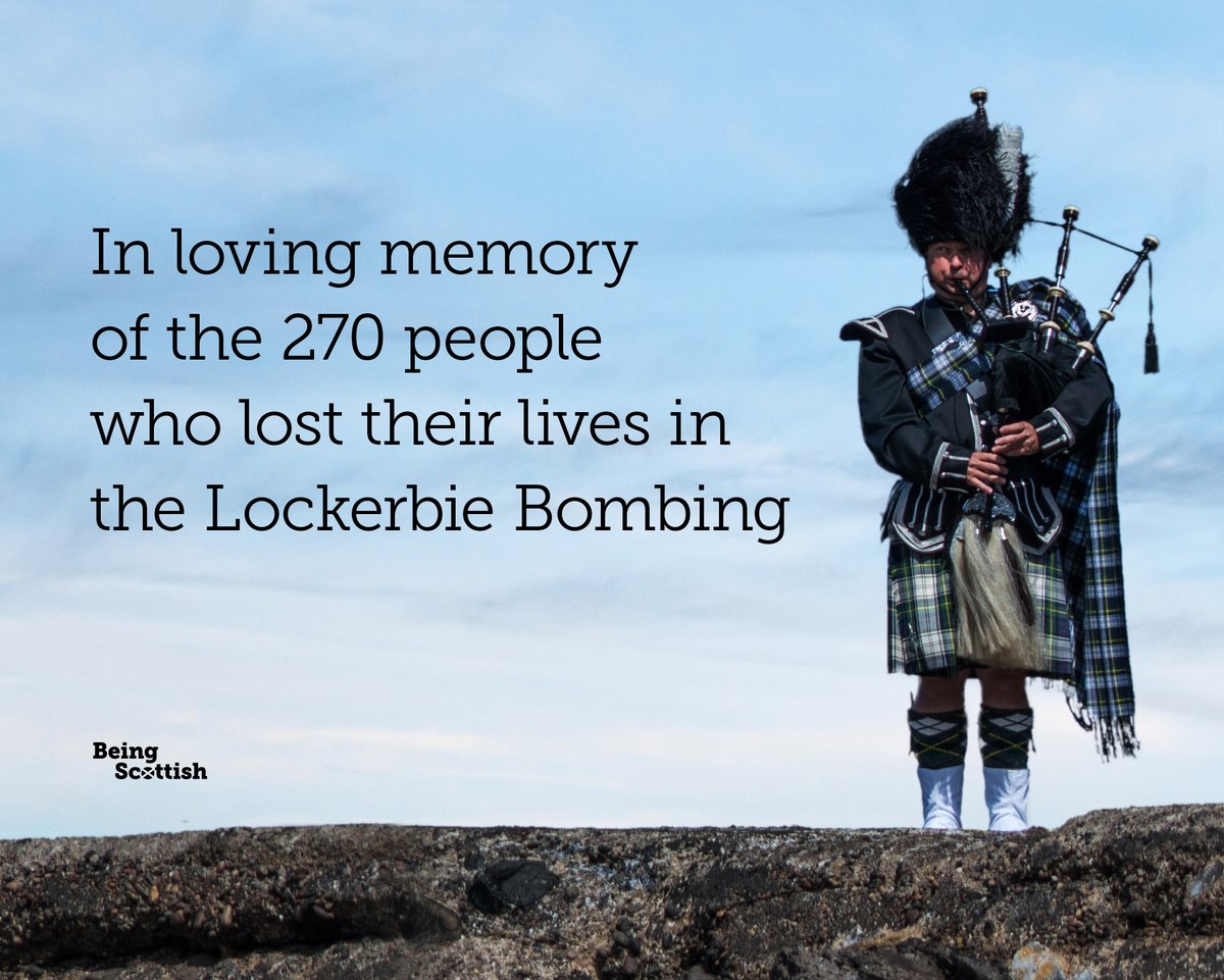 BeingScots's tweet photo. On this day in 1988: Pan Am Flight 103 was blown up over Lockerbie. All of the 259 crew and passengers on board died, when a bomb exploded. 11 townspeople died when burning wreckage from the fully fuel-laden plane crashed into the town. https://t.co/QwdHHSiDBv