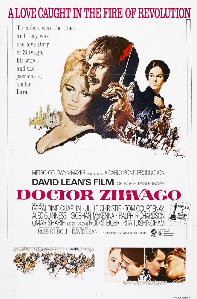 Wrap yourself up warm as my film for  #lockdown for today is David Lean’s Doctor Zhivago (1965)  @BBCTwo, 1:10pm. Stunning cinematography by Freddie Young, stunning music by Maurice Jarre... stunning everything really. Enjoy:  https://www.bbc.co.uk/programmes/m000mtmx
