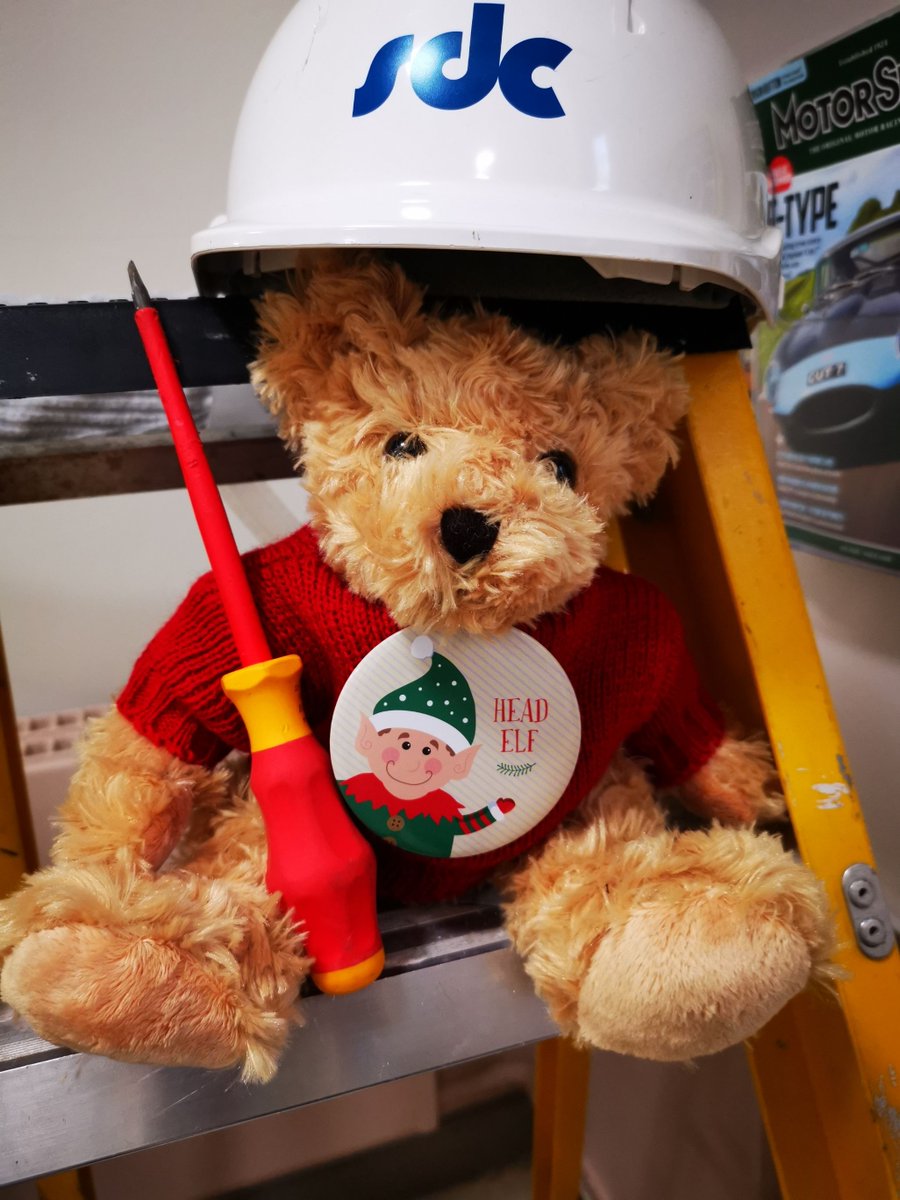 Our Head Elf, Cam, was caught pitching in with the refurbishment before the Christmas holidays... #ElfOnTheShelf #christmas #Xmas