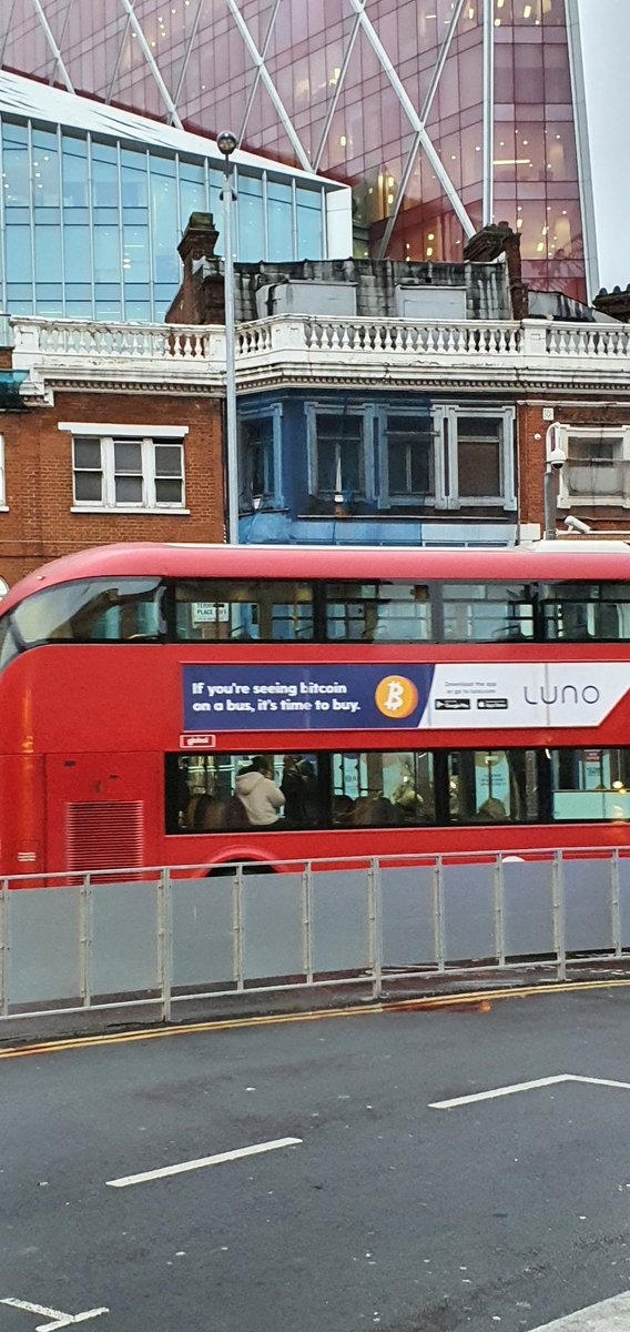 caserranovi's tweet photo. About last weekend, I saw #bitcoin on the bus, Bitcoin in the #londonundergroun #tfl 
Londoners #btc is here as a lifeboat within the storm we are entering. https://t.co/6kMXx6Incv
