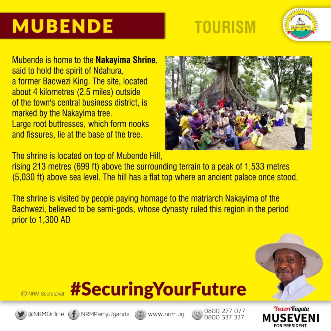 ugsupport256's tweet photo. Mubende: Tourism 

Mubende is home to the Nakayima Shrine; said to hold the spirit of Ndahura, a former Bacwezi king.

@GovUganda @NRMOnline
@UgTourismBoard @MTWAUganda
#NRMDelivers 
#VoteForAFuture 
#SecuringYourFuture 
#TwegwekoMuFuture https://t.co/FxEptpDAEi