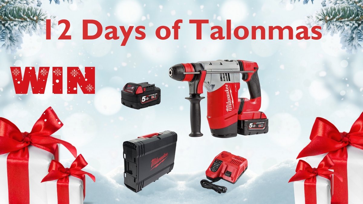 UKTalon's tweet photo. On the 9th Working Day of Talonmas🎅,⁠
@milwaukeetool fuel M18CHPX-502X 18V SDS Plus Hammer Drill Kit 2x 5AH🎁⁠
⁠1 Winner
⁠
To enter: ⁠Like👍🏻, RT, Follow, Tag someone who doesn't like Christmas in the comments 💬 
⁠UK entries only🇬🇧 T&amp;C's apply.
#comp #giveaways #prize https://t.co/mdpi94kH61