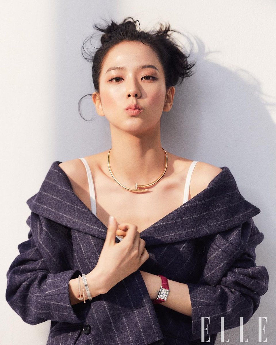etherealdior's tweet image. jisoo x cartier for elle korea's january issue