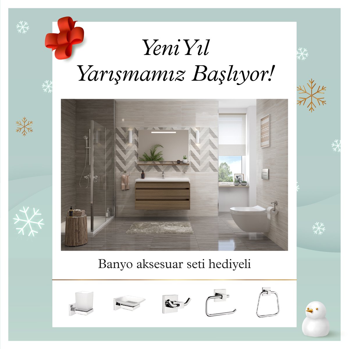 CanakkaleSrmk's tweet photo. Yeni yılda K100 banyo aksesuar seti sahibi olmaya çok yakınsınız. 🏃‍♀️
2020'nin en güzel hediyesini kazanmaya hazırsanız yılbaşı çekilişimiz başlasın.  🎄🎄🎄

Tweet'i beğenip, bu yıl en çok sevdiğiniz serimizin adını yorumlara yazın.
3 arkadaşınızı yorumlara etiketleyin. https://t.co/N3iAhOCbLt