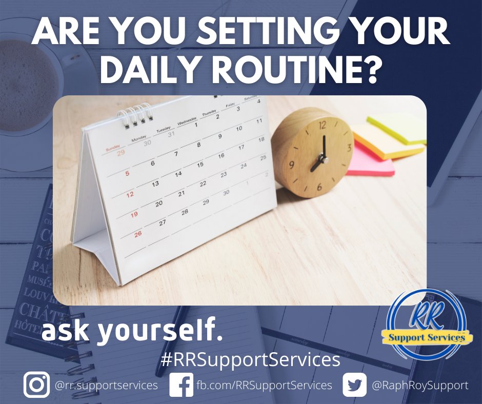 RaphRoySupport's tweet photo. Being aware of your daily routine is important in getting you closer to your goals. Are you setting a daily routine and prioritizing the things that matter most?

#askyourself
#virtualAssistant
#freelance
#parttime
#VirtualAssistantServices
#onlineProfessional
#RRSupportServices https://t.co/bNrH2smHTh