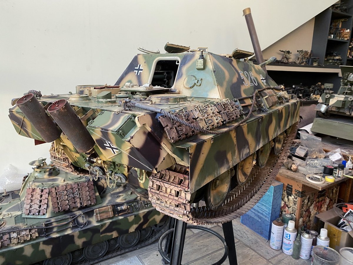 The German Jagdpanzer Heavy Tank destroyer 1/6 took four months to build🥳 https://t.co/XKUA0rABVL