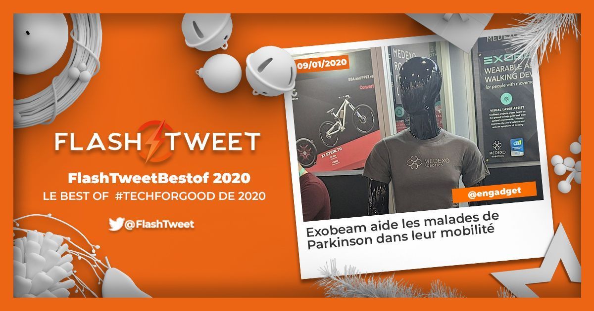 FlashTweet's tweet photo. ⚡️[#FlashTweetBestOf2020] #Exobeam, le laser qui aide les malades de #Parkinson dans leur mobilité https://t.co/oQABTIWsDY /@engadget
 
💬 L'outil projette un signal visuel aidant son porteur à marcher et à maintenir un rythme régulier

#Tech4Good 

#FlashTweet du 09/01/2020 https://t.co/CEBQYeSl6d