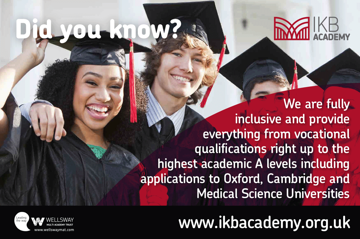 Applications for sixth form are open. Apply online here  ikbacademy.org.uk/sixth-form