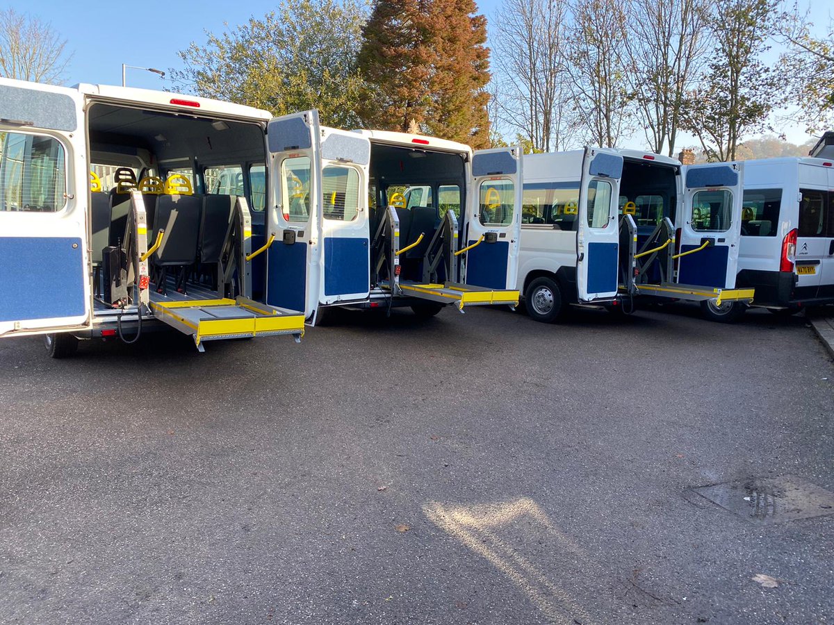 courtsidebuses's tweet photo. Last week had us feeling a bit like Santa Clause, rushing across the country delivering new vehicles in time for Christmas. These 5 #wheelchairaccessible #minibuses have all been delivered to a #communitytransport group in Yorkshire. https://t.co/4FurgPJZLc