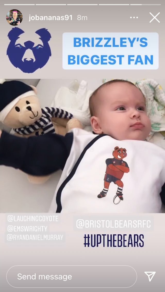 Nice to see one with the <a href="/BristolBears/">Bristol Bears 🐻</a> official Brizzley action figure #cmonbris #BristolBears