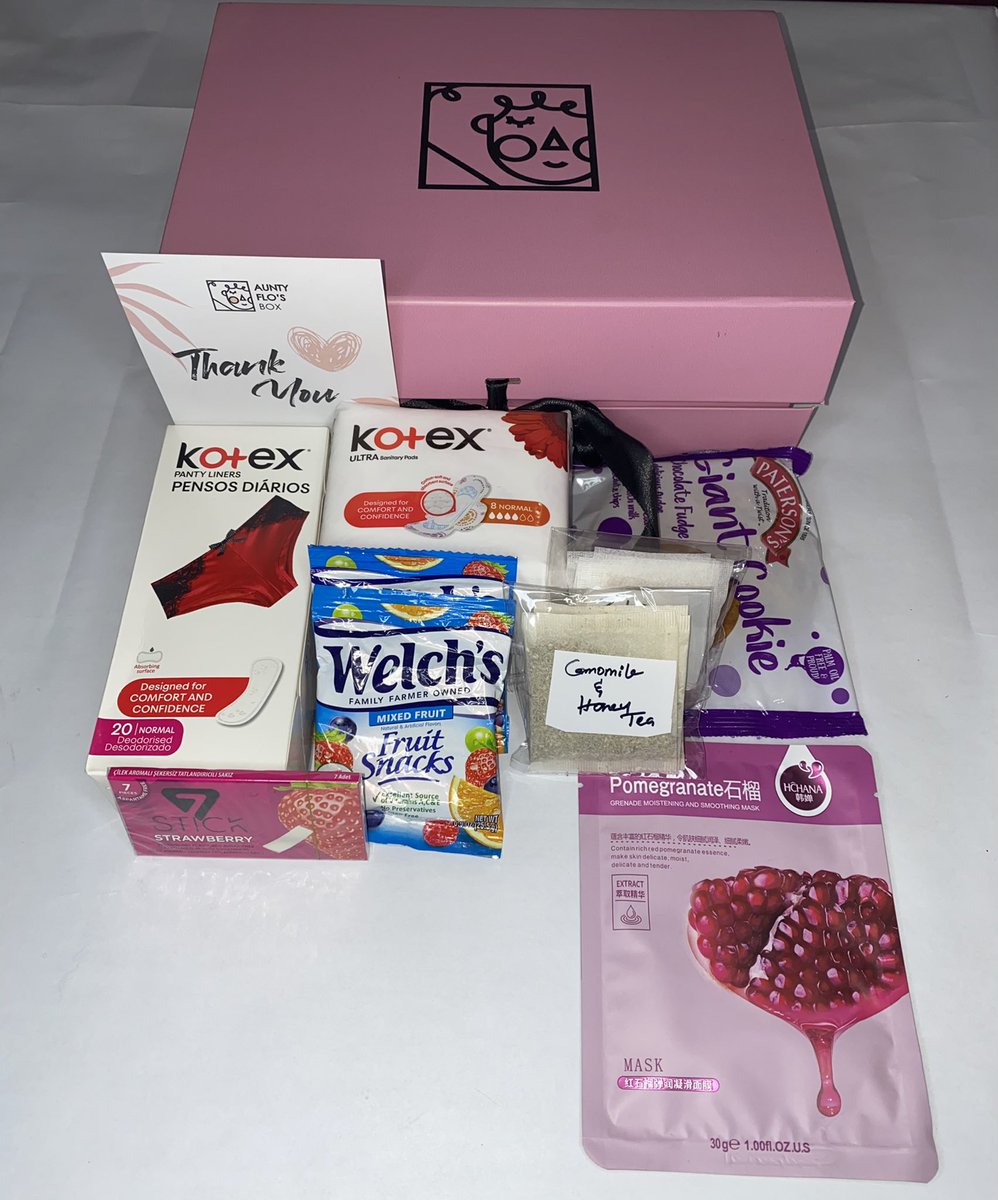 Ifeyinwaaaa's tweet photo. I just launched my baby @AuntyFlosBox 🥳

This period care box provides all the essentials a lady needs for that of the month. #periodcare #periodcarebox #menstrualhygiene #auntyflosbox #menstruation https://t.co/gFEg6EgWXF