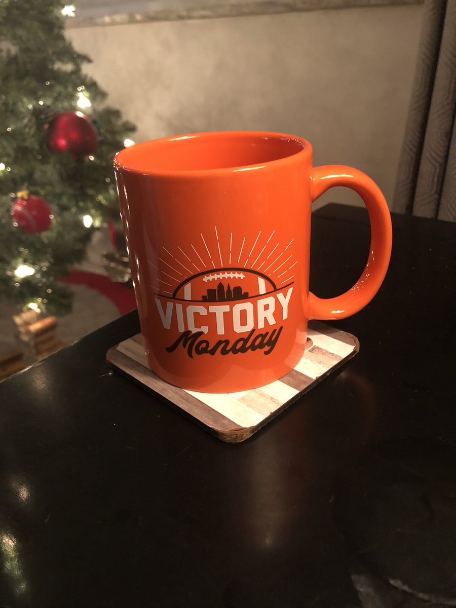 eshecker's tweet photo. Drinking coffee out of this mug for the tenth time this season... priceless. #Cleveland #Browns #CLE2020 #VictoryMonday https://t.co/z78HMUmCpR