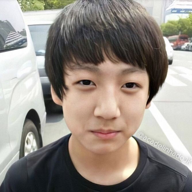 A thread of Jungkook -- but as you keep scrolling he gets older