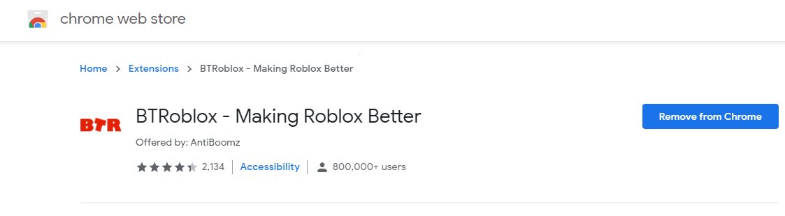 BTRoblox Making Roblox Betterin Chrome with by