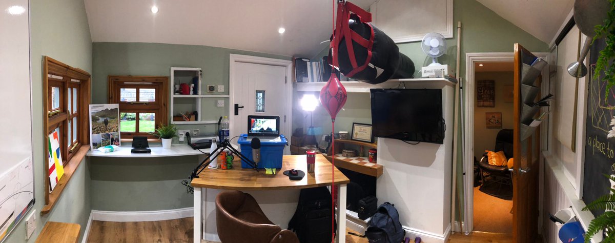 The #CoachingCabin has many purposes,  today it’s a recording studio putting together a short intro video and the start of a new Vlog.

We don’t always need things to be perfect to #move forward in building our dream come true. 

Where there’s a will there’s usually a way ✅🥊