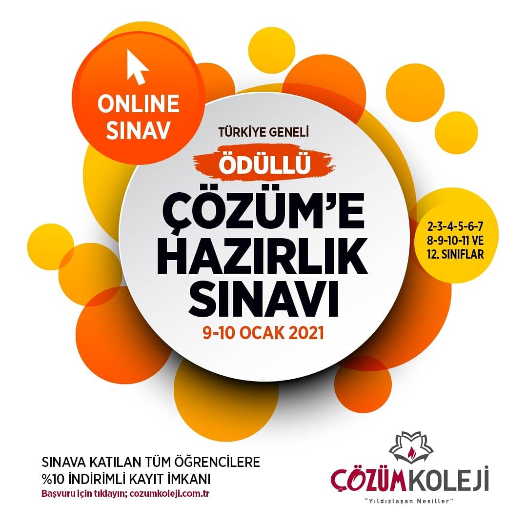CozumVan's tweet photo. 09-10 Ocak 2021 tarihlerinde 2,3,4,5,6,7,8,9,10,11 ve 12. Sınıflar için Tüm Türkiye Genelinde Online Çözüm’e Hazırlık Sınavı yapılacaktır. Sınava bütün öğrencilerimizin ve çevrenizdeki öğrencilerin başvurmasını bekleriz. Sınav başvurusu için;

 https://t.co/ATb3Ykyng0 https://t.co/2yl5AtiqDy