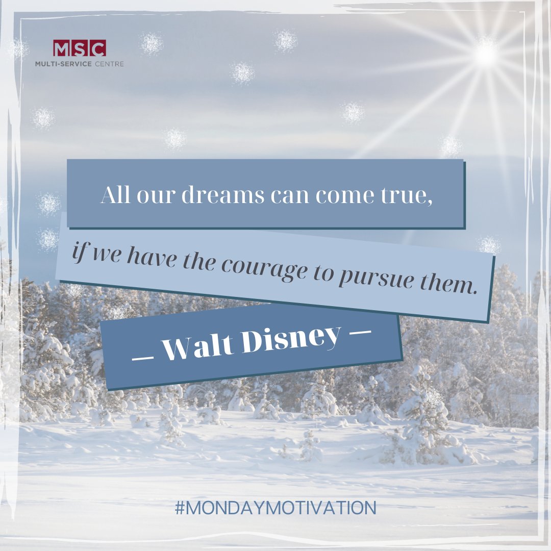 MSCTillsonburg's tweet photo. This morning our #MondayMotivation involves a little touch of magic...fitting for this time of year ❄️ https://t.co/LnnX1thbTp