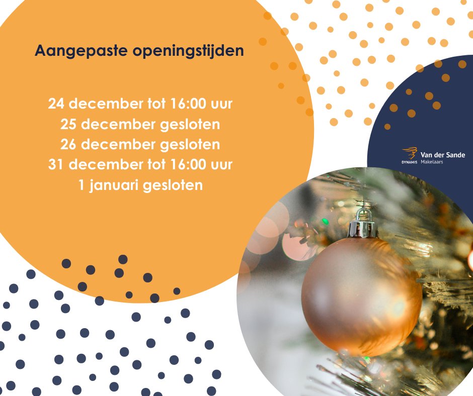 Wij wensen iedereen alvast hele fijne feestdagen! 🎄