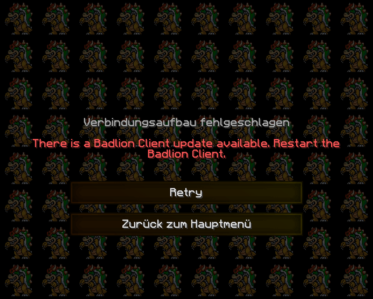 erscheint jedes mal wenn ich versuch mich mit BAC auf Gomme einzuloggen. Client restart bringt nichts und neu installieren hab ich auch schon versucht. Weiß jemand wie man das beheben kann?