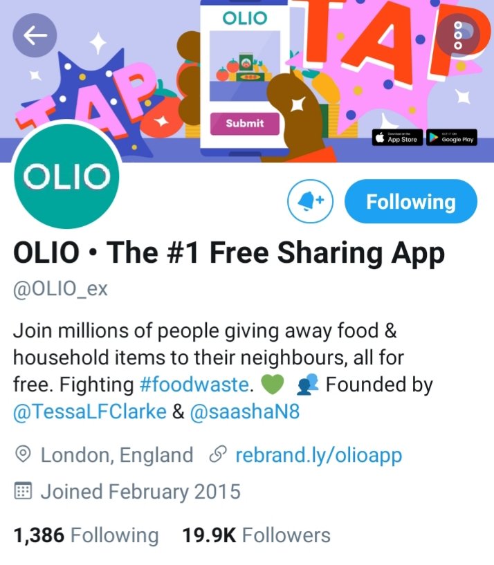 Hi North Manchester friends- this is a food sharing app. It lets people with food they can't eat give it to people who need it | @OLIO_ex 

<a href="/RevSarah1/">💚🤍💜RevSarah💚🤍💜</a> <a href="/Communities4All/">Communities for All</a> <a href="/AMWarriors1/">AM Warriors</a> <a href="/waiyin_wc/">Welcome Centre</a> <a href="/CheetCrumpINT/">Cheetham and Crumpsall INT</a> <a href="/HealthyMcr/">Health Development Coordinators - North Manchester</a> <a href="/InCheetham/">Churches in Cheetham and Crumpsall</a> @HassanNaeemUl <a href="/MCCCheetham/">MCC Cheetham</a> <a href="/MCCCrumpsall/">MCCCrumpsall</a>