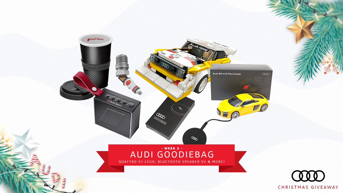 AudiBE_esports's tweet photo. Our #Audivent moves on, the winners of week 1 will be contacted soon! This week you can win some @SteelSeries gear and another #Audi goodiebag!

Follow us, retweet and comment why you want to win to enter! You've got until Friday December 25! Good luck! https://t.co/rtLkShyYfj