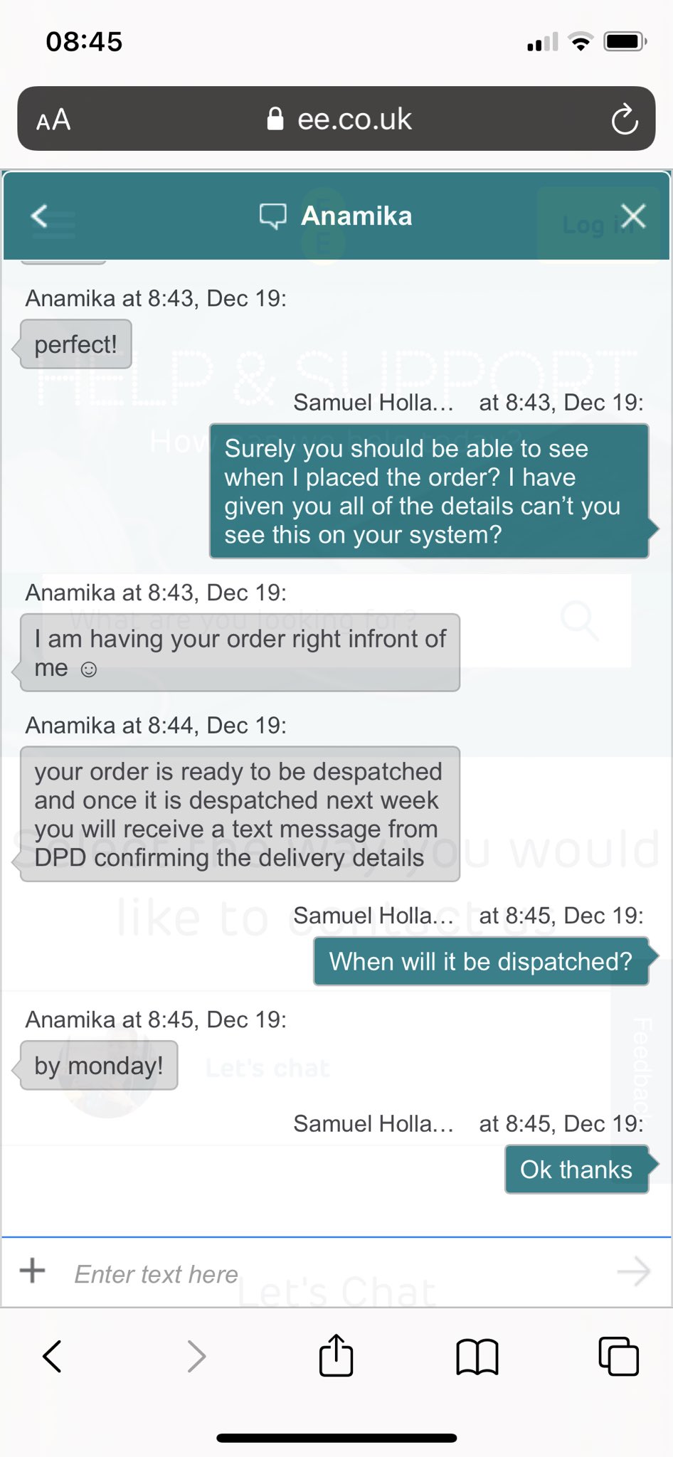 Live chat dpd live chat