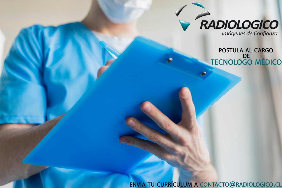 Oportunidad de Empleo:

Se necesita “Tecnólogo(a) Médico(a)”

Envíanos tu curriculum a contacto@radiologico.cl