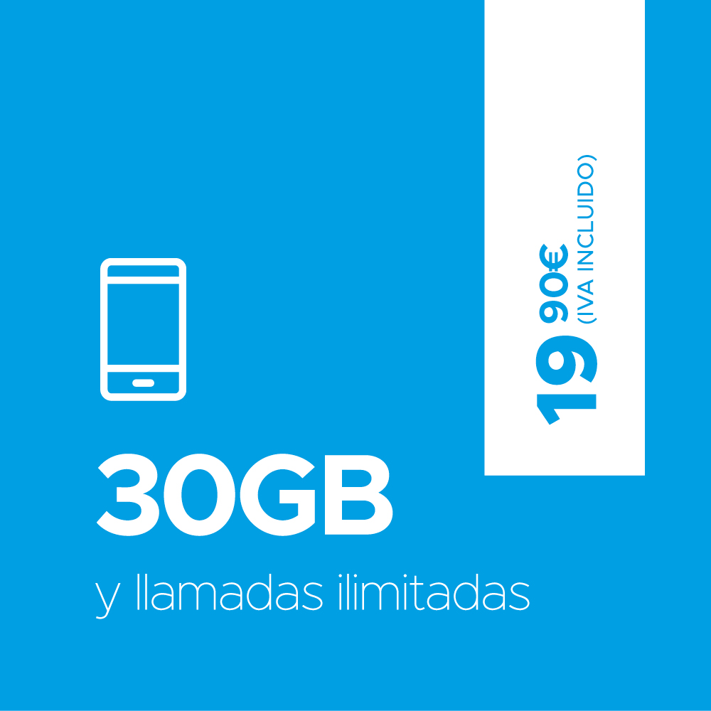 📱 ¡Contrata tu línea móvil con 30 GB para navegar y llamadas ilimitadas por solo 19,90€/mes!