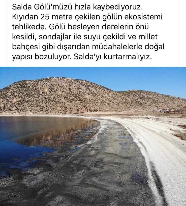 #saldagölünükaybediyoruz