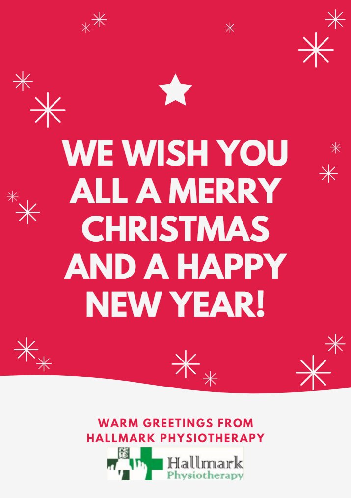 HallmarkPhysio's tweet image. We wish you all a Merry Christmas and a Happy New Year!