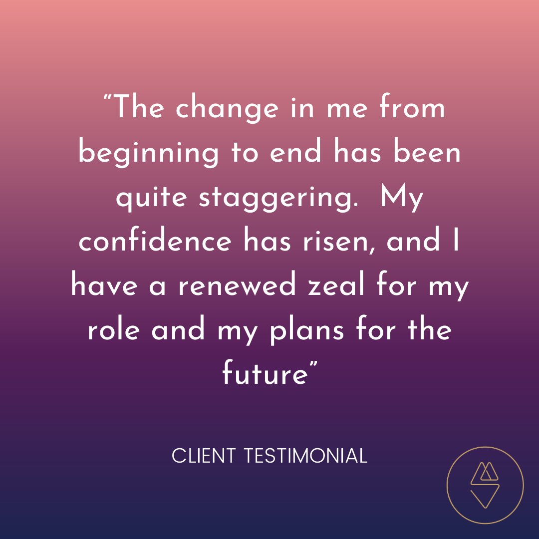 I left a career as a lawyer for “cool” companies like MTV &amp; Channel 4 for moments like this. To make a meaningful difference in a person’s life and career so they can make their biggest impact. #impact #womenleader #womenscoach #professionalwomen #womenempowerment