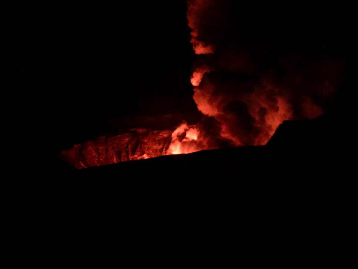 A 4.3 magnitude earthquake on the Big Island signals the start of an eruption at Kilauea's Halemaumau crater. Hawaii County Civil Defense alerts residents trade winds will push any ash toward the Southwest. First picture of the eruption is courtesy of EpicLava.