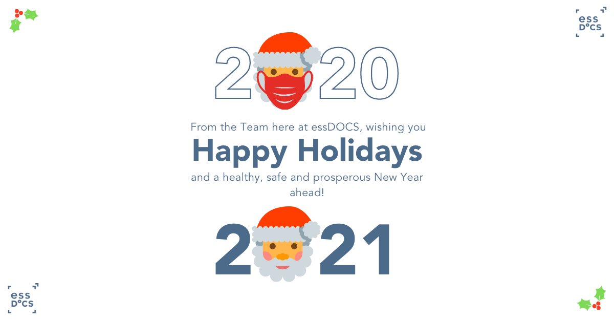 ICEDigitalTrade's tweet image. #HappyHolidays from the Team here at #essDOCS! Wishing you a healthy, safe &amp;amp; prosperous #NewYear ahead! #2021