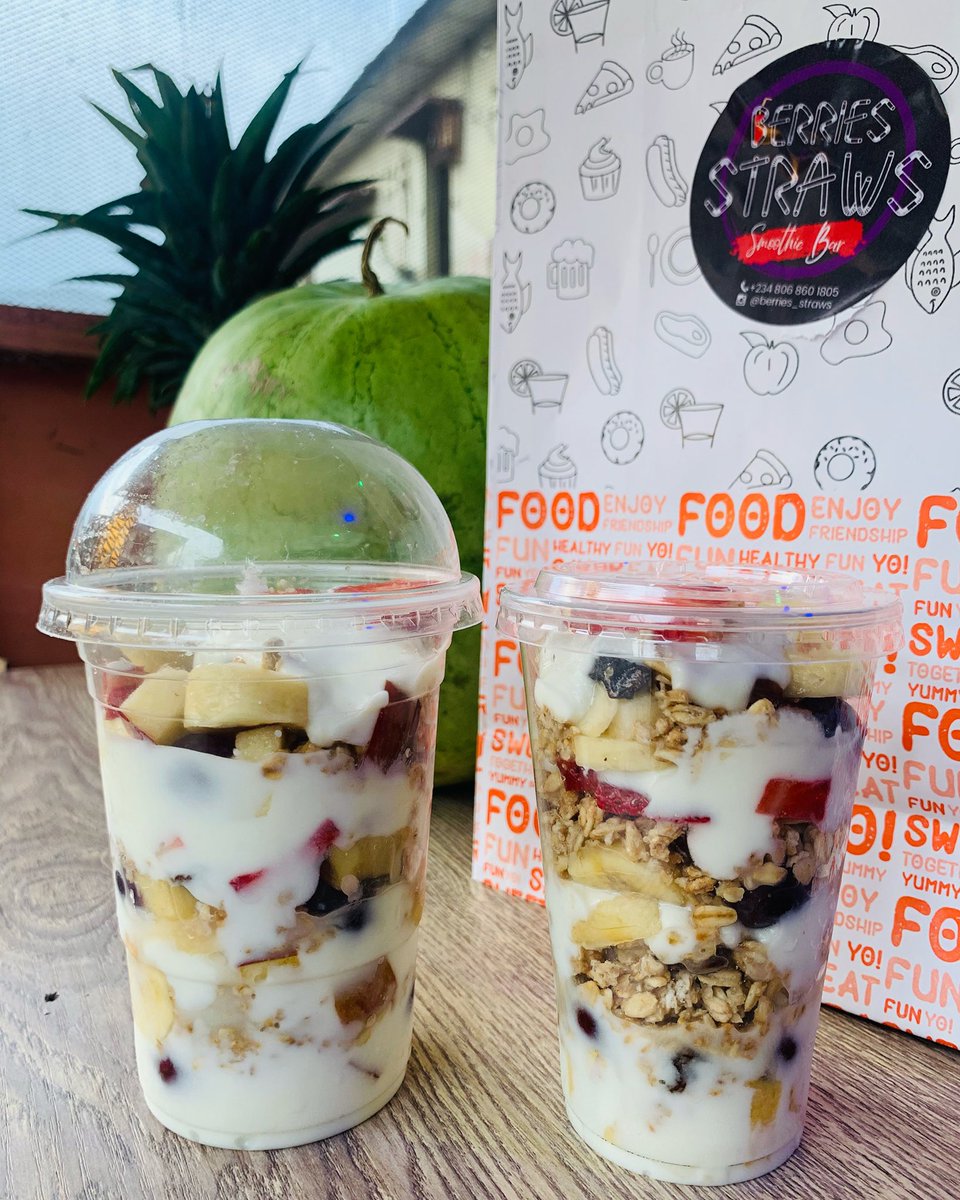 Berries_Straws's tweet photo. Start your week with a rich blend of fruits, granola and yoghurt. It has many great nutritional benefits. Have a parfait week😋😁
#MondayMotivation #mondaythoughts https://t.co/TaqHDtNFKg