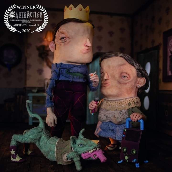 CProtozoo's tweet photo. ⭐Premio del Público en la IV edición del festival Animacción⭐ Metamorphosis ha sido el más votado por los espectadores tanto en las proyecciones presenciales como en las online 🖤#premio #animacción #animationaward #stopmotionshortfilm #stopmotion #puppet #cortoespañol https://t.co/USr6QwnSKL