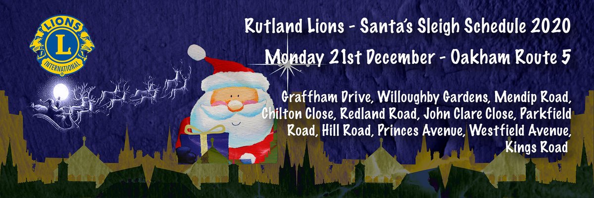 Santa continues his tours of Oakham today; you can track his progress live from about 5.30pm, or make a donation both via our Facebook page, and remember you can post a letter on Santa's sleigh as well.
For further details:-
e-clubhouse.org/sites/rutlandu…