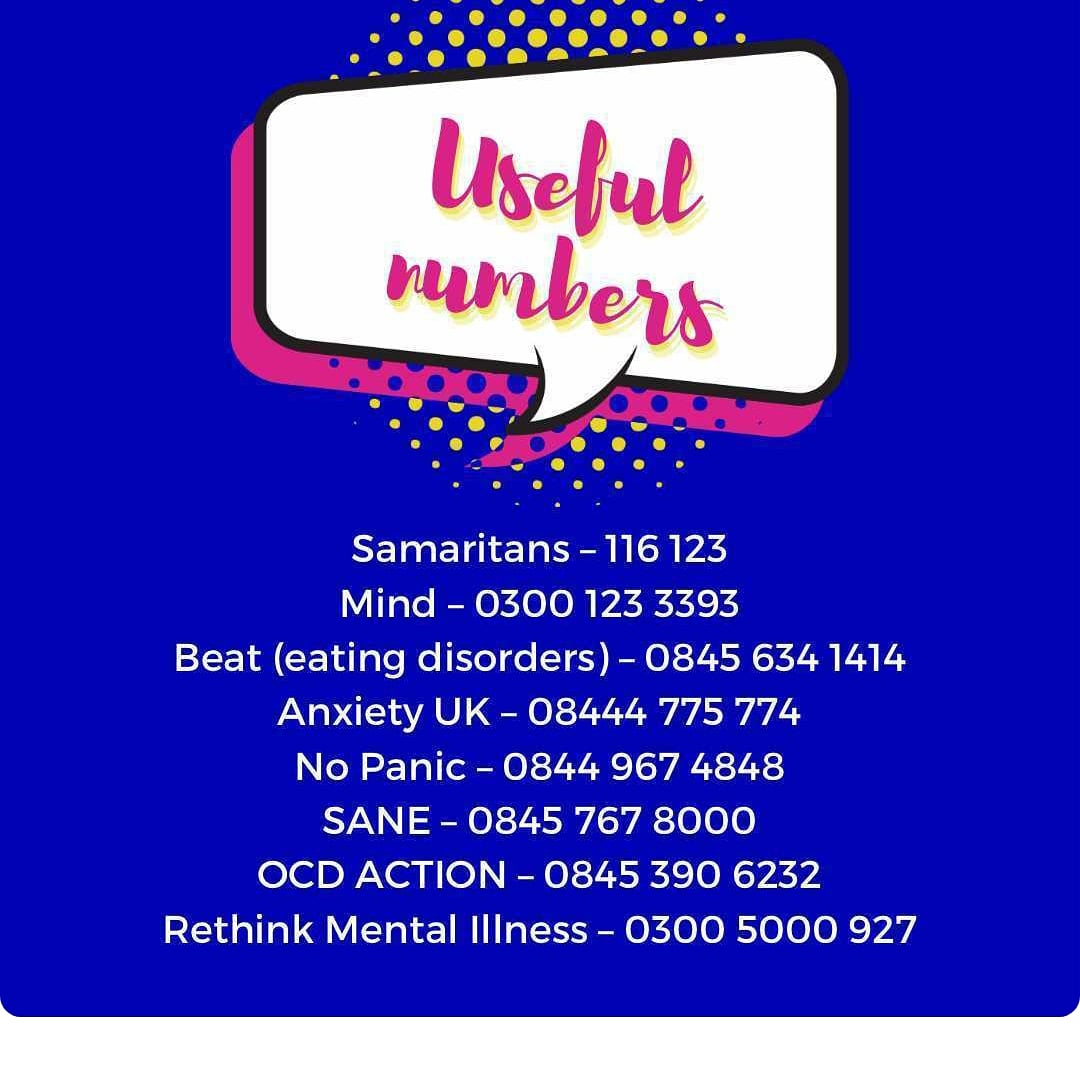 Christmas can be hard for &amp; this year has given us all extra challenges

If you think someone is struggling reach out to them, a little consideration &amp; love can make a huge difference

If you are struggling, please remember you are not alone. These useful numbers may help,