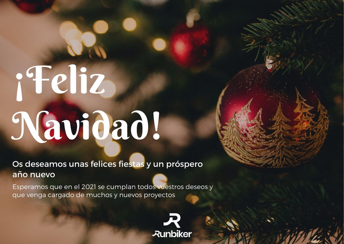 RunBikerOficial's tweet photo. Desde Runbiker os deseamos unas felices fiestas y un próspero 2021 https://t.co/crwoeyeXlb