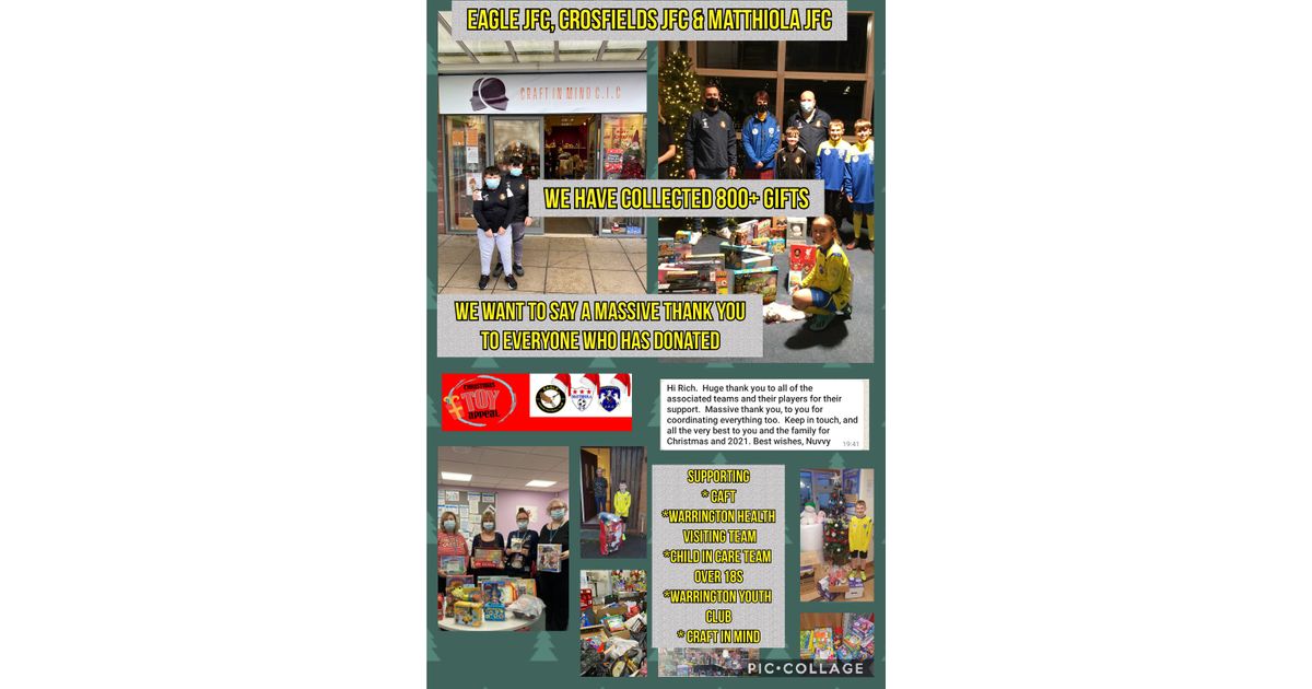 Crosfields_JFC's tweet photo. Toy Appeal - Thank You
https://t.co/f3C0erYbW0 https://t.co/FAplddCOsI